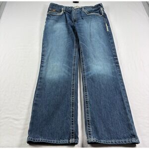 Ariat Jeans Mens 36x32 Blue M5 Straight Leg Western Workwear Denim